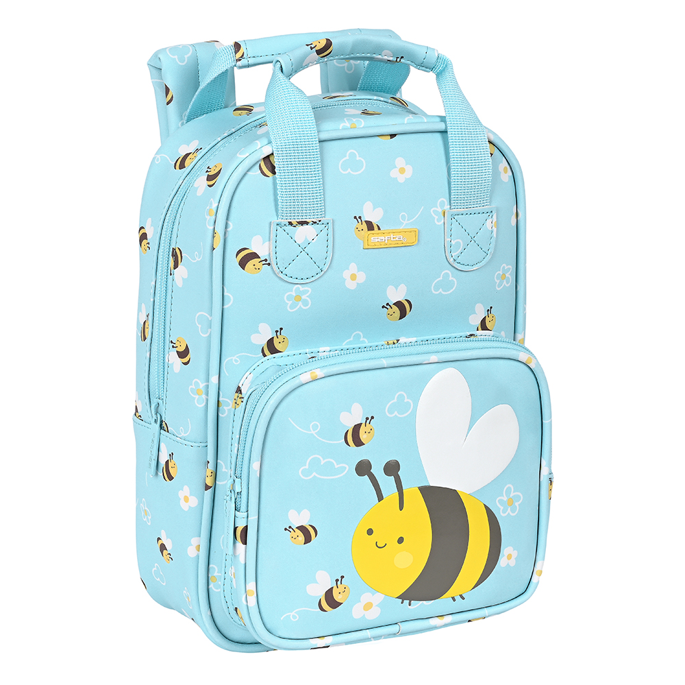 MOCHILA INFANTIL CON ASAS FACIL LIMPIEZA SAFTA PREESCOLAR ABEJA