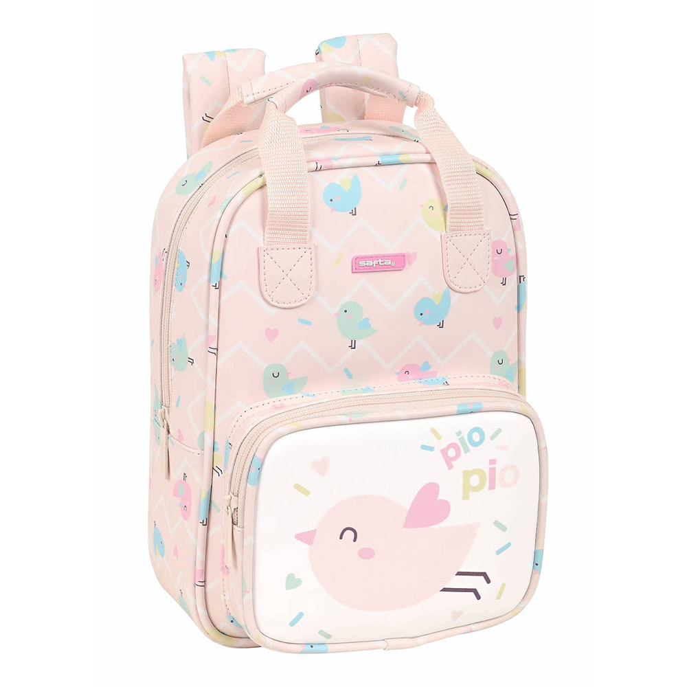 MOCHILA INFANTIL CON ASAS FACIL LIMPIEZA SAFTA PREESCOLAR DINOS 20x28x8cm -  Llibreria Sarri